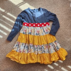 Ricrac Ruffles dress size 5